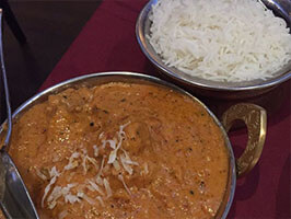 Chicken nirvana rich creamy curry with Indian spices and herbs – brunch in san diego